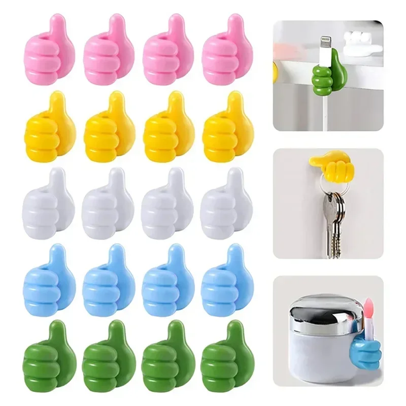 Car Cable Organizer - 100pcs Hand-shaped Rubber Holder Glasses Cable