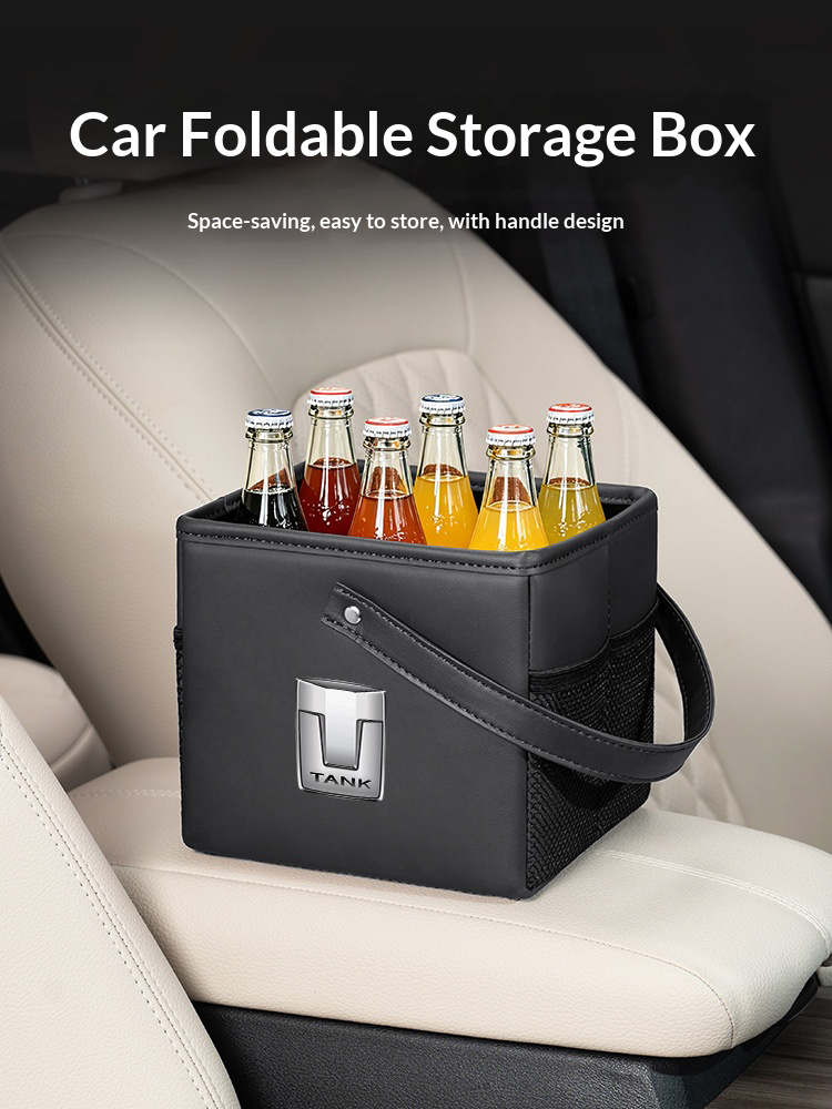 Car Accessories Under 500 - Car Trash Car Trunk Leather Folding