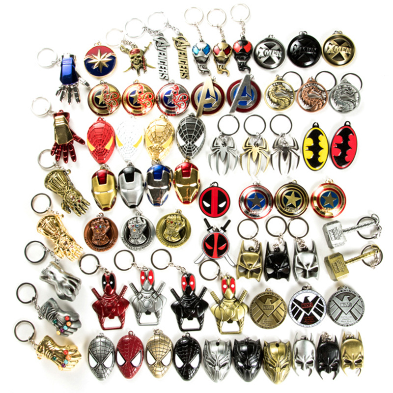 Car Accessories Interior - Cool Superhero Metal Car Keychain Avengers