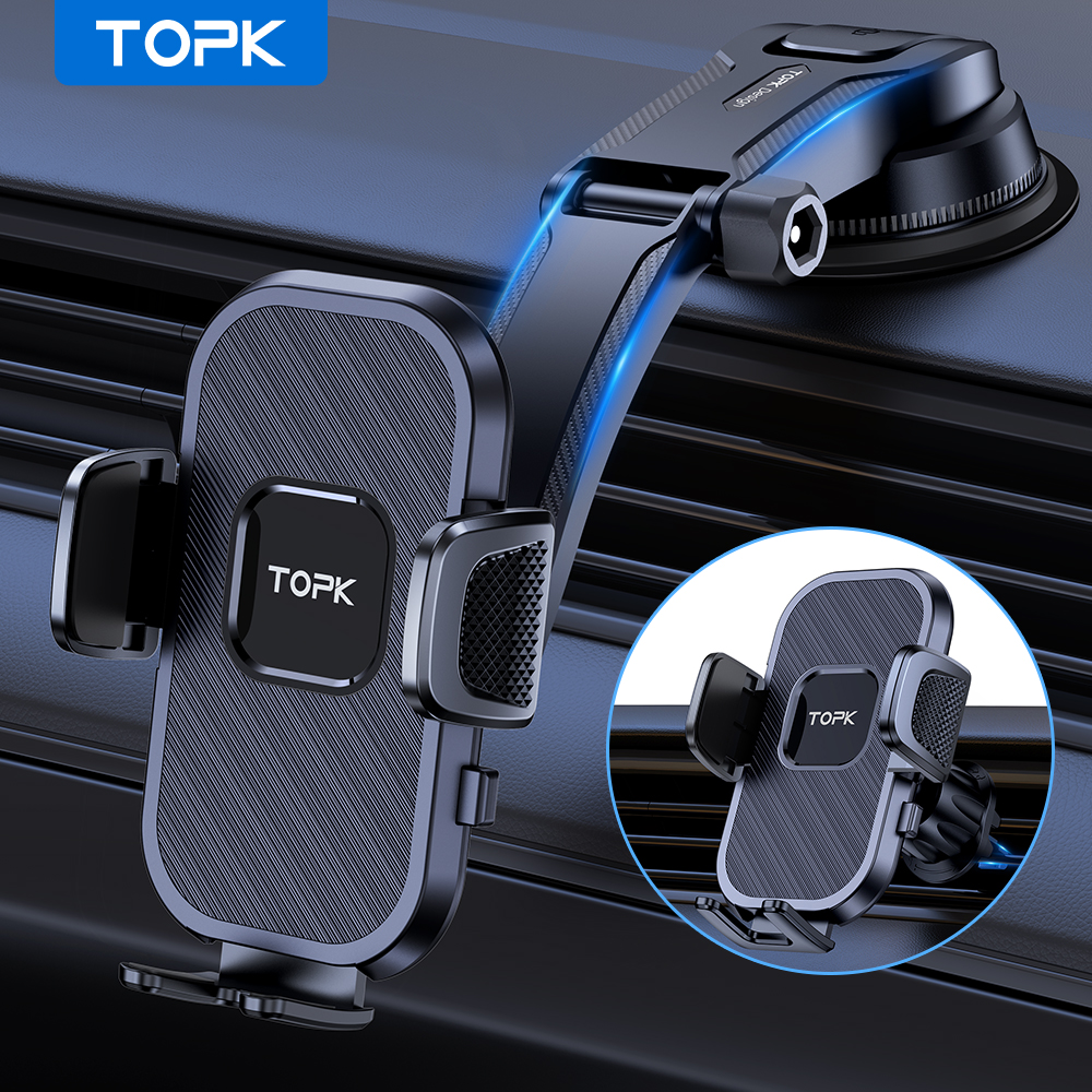 Car Accessories Xiaomi - TOPK Car Phone Holder Gravity Stand