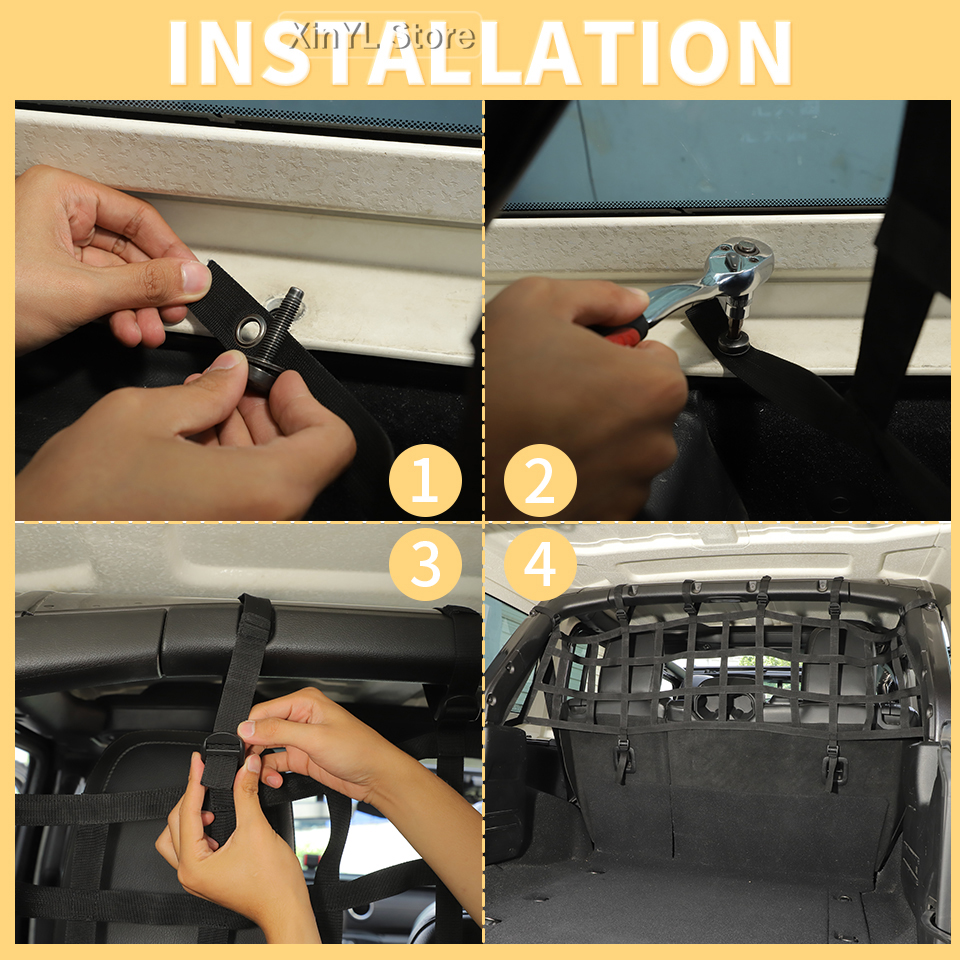 Car Rear Seat Trunk Isolation  - Car Cargo Net Trunk ulasan dan harga