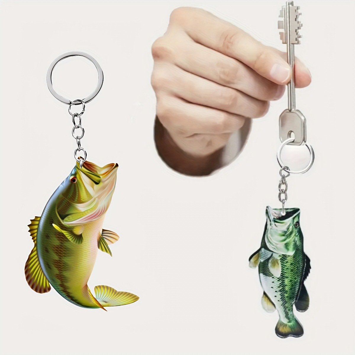 New Cyan Acrylic Fish Pendant, - Car Accessories Interior ulasan dan harga