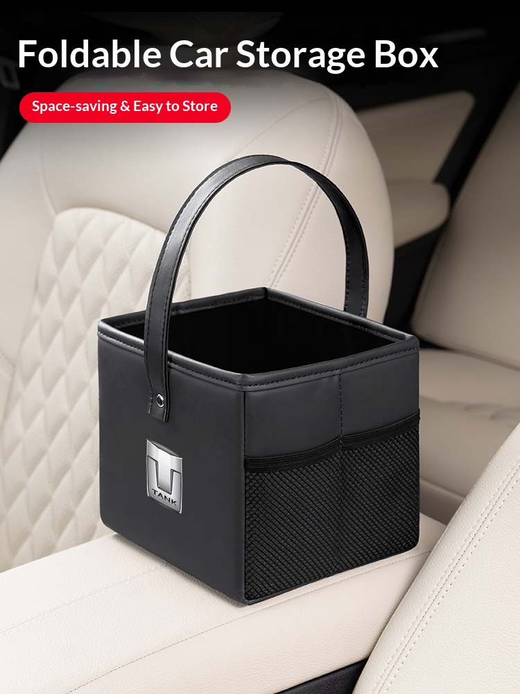 Car Trash Car Trunk Leather Fo - Car Accessories Under 500 ulasan dan harga