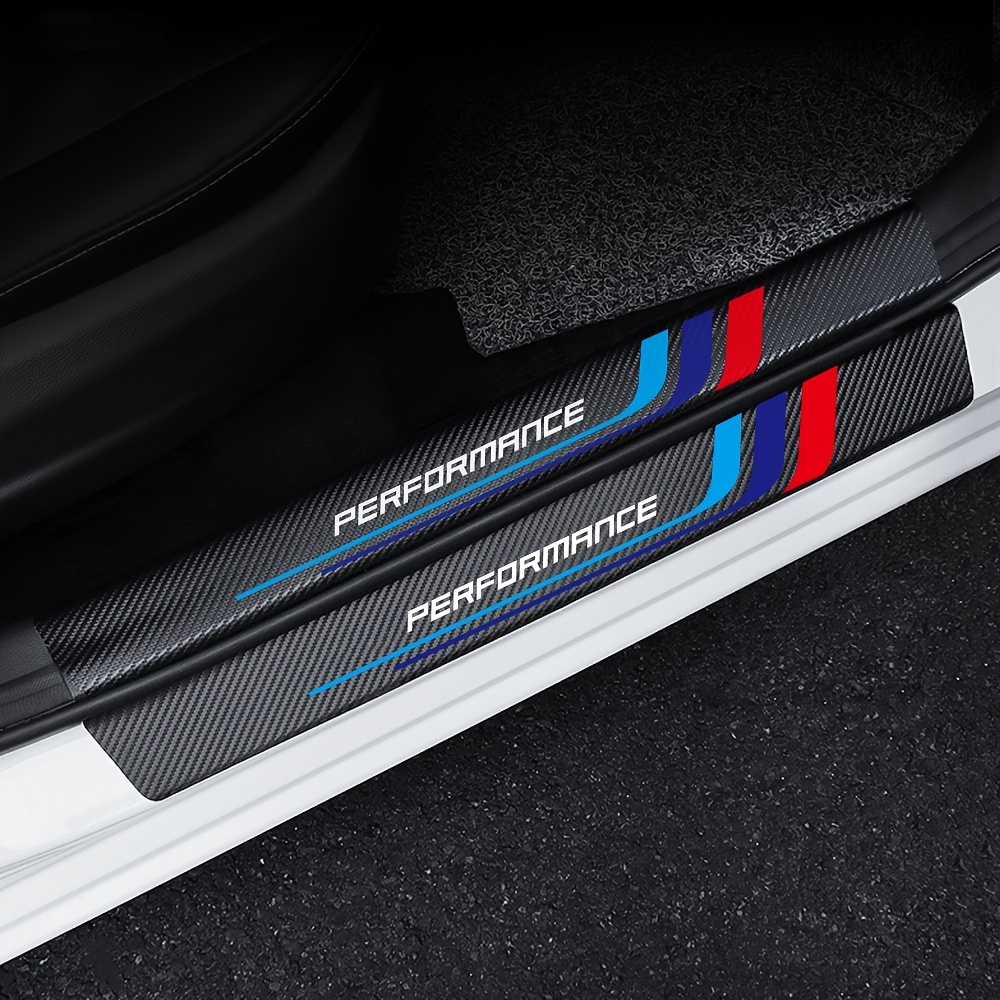 4pcs Carbon Fiber Sill Plate S - Car Accessories Outside ulasan dan harga
