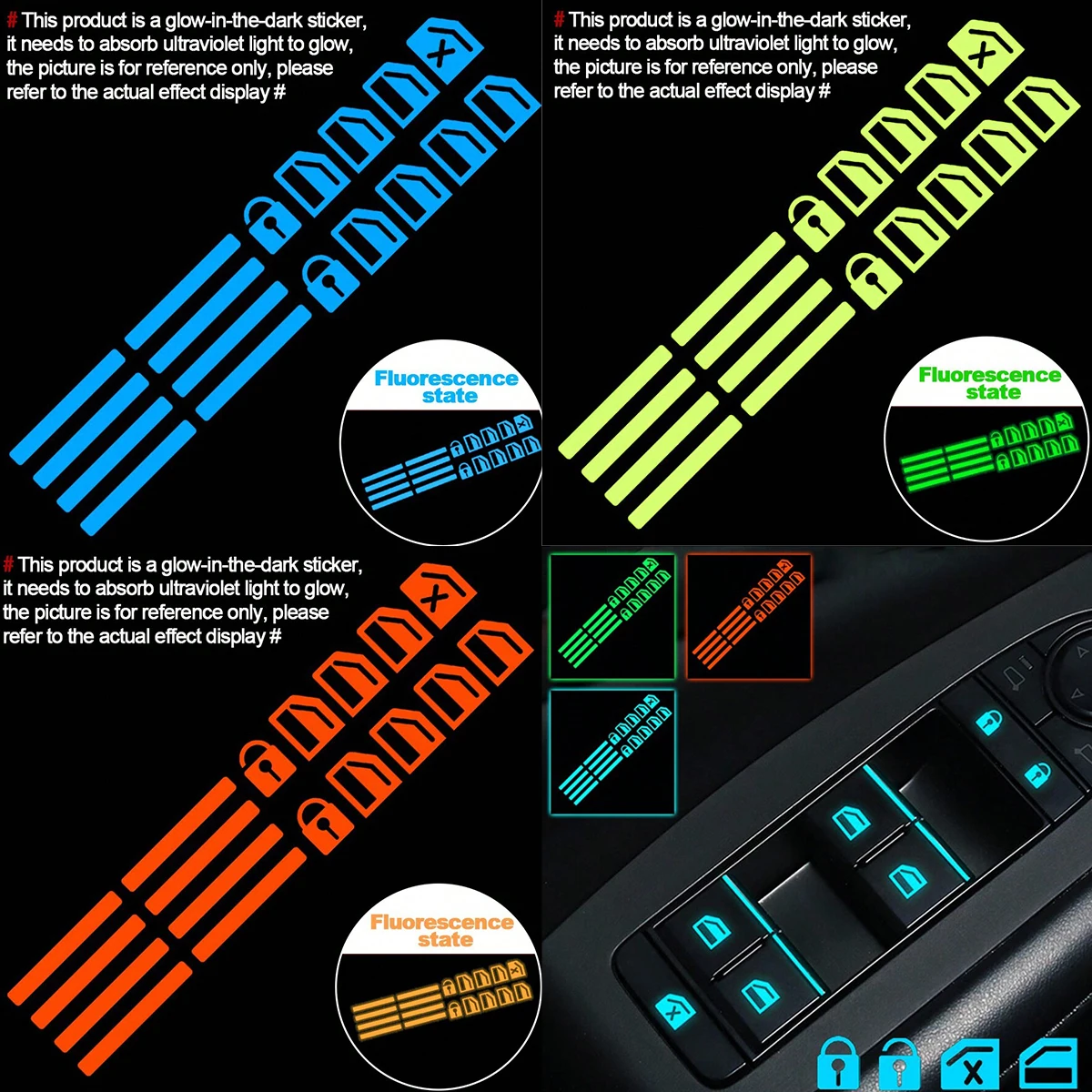 18pcs Car Window Control Butto - Car Accessories Outside ulasan dan harga