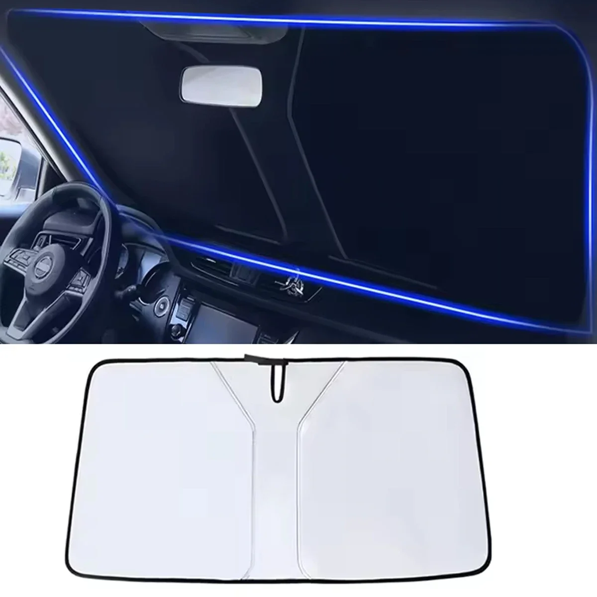 Car Windshield Sun Shade Cover - Car Accessories Outside ulasan dan harga