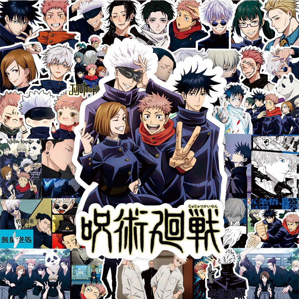 80pcs Cartoon Jujutsu Kaisen A - Car Accessories Outside ulasan dan harga