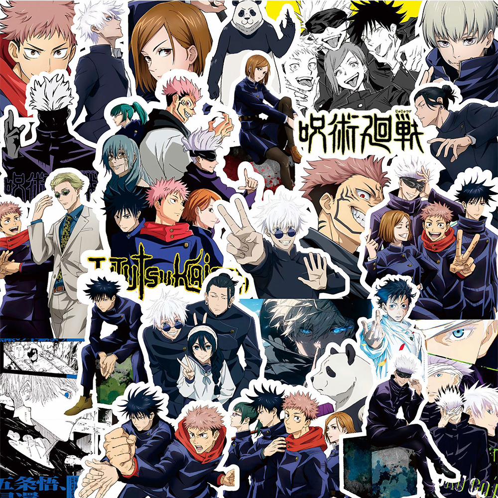 80pcs Cartoon Jujutsu Kaisen A - Car Accessories Outside ulasan dan harga