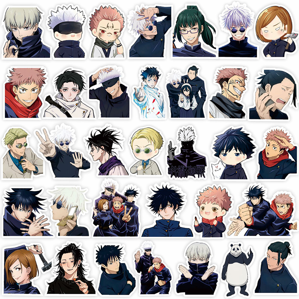 80pcs Cartoon Jujutsu Kaisen A - Car Accessories Outside ulasan dan harga