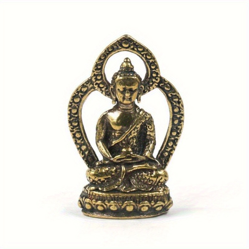 1Pc Mini Buddha Statue Copper  - Car Accessories Bangi ulasan dan harga