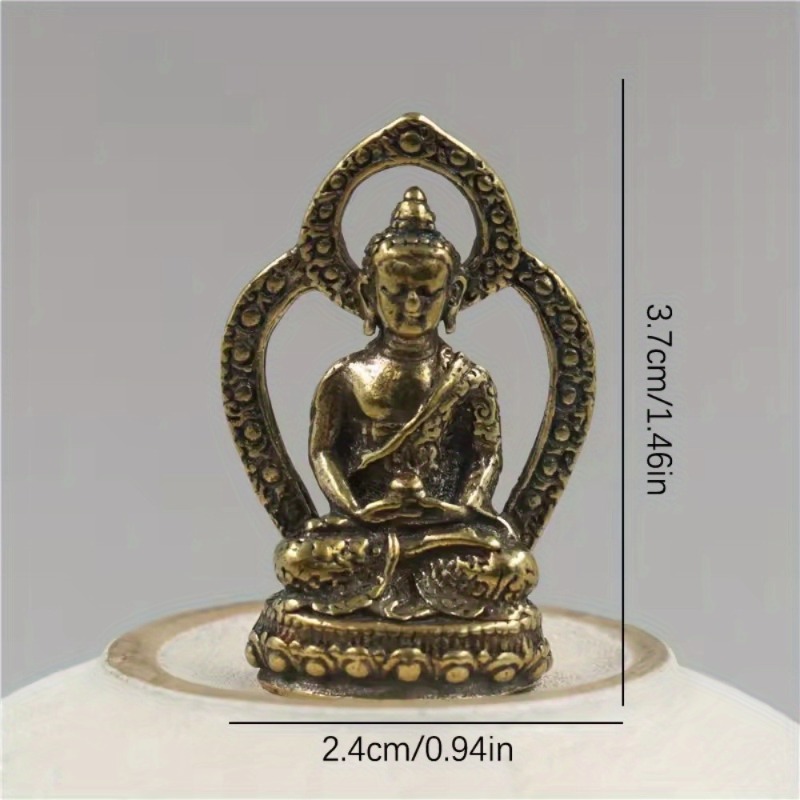 1Pc Mini Buddha Statue Copper  - Car Accessories Bangi ulasan dan harga