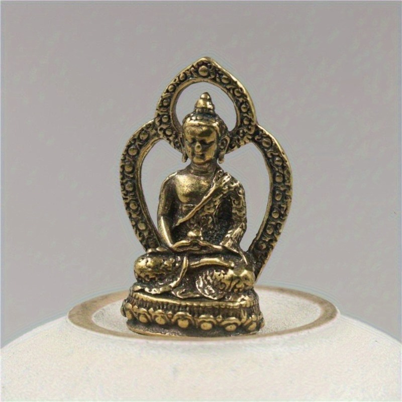 1Pc Mini Buddha Statue Copper  - Car Accessories Bangi ulasan dan harga