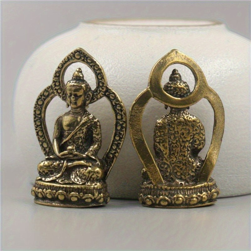 1Pc Mini Buddha Statue Copper  - Car Accessories Bangi ulasan dan harga
