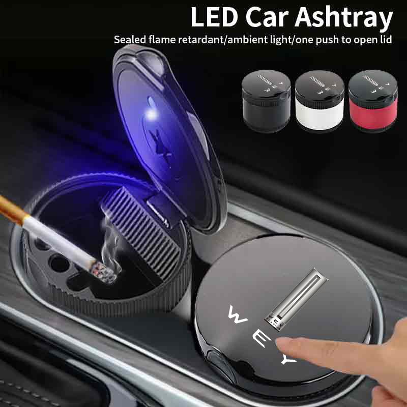 Universal Car LED Ashtray Cont - Car Accessories Under 500 ulasan dan harga