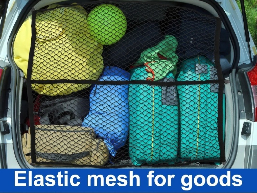 Car Mesh Elastic Nylon Rear Ba - Car Cargo Net Trunk ulasan dan harga
