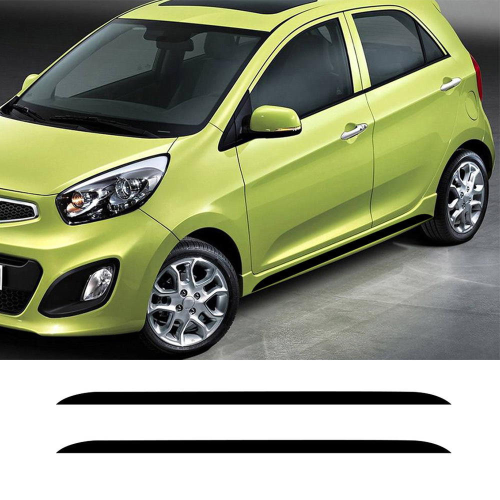 2PCS Car Side Door Skirt Strip - Car Accessories Outside ulasan dan harga