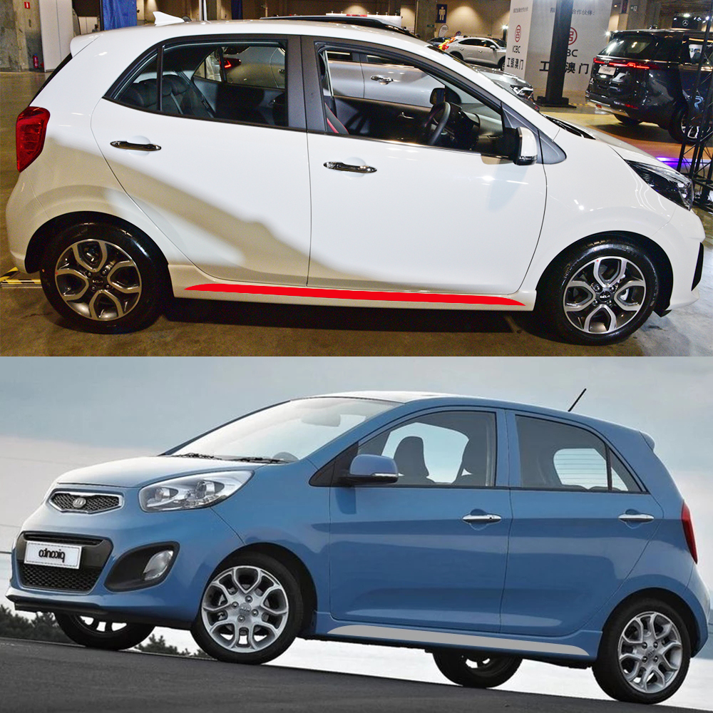 2PCS Car Side Door Skirt Strip - Car Accessories Outside ulasan dan harga