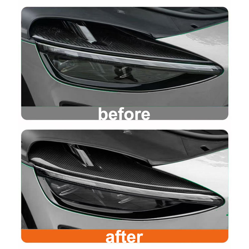 2 Pcs Carbon Fiber Pattern Lam - Car Accessories Xiaomi ulasan dan harga