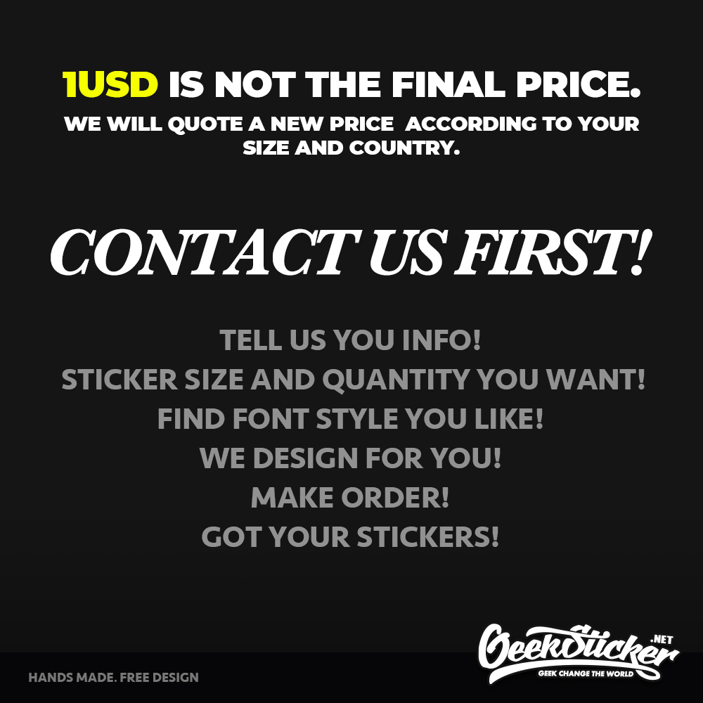 Custom Bussiness Name Sticker  - Car Accessories Outside ulasan dan harga